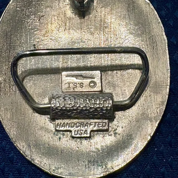 Vintage Silver Metal with Rattlesnake Ornate Belt Buckle - Picture 2 of 3